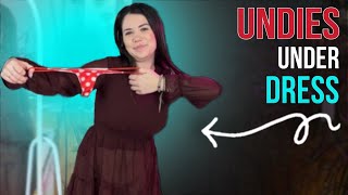 Invisible Beauty: Try On undies under a Dress