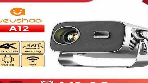 VEVSHAO A12 Projector Mini Portable  LED Video Android 11.0 WIFI 6 Mirror SmartPhone for 1