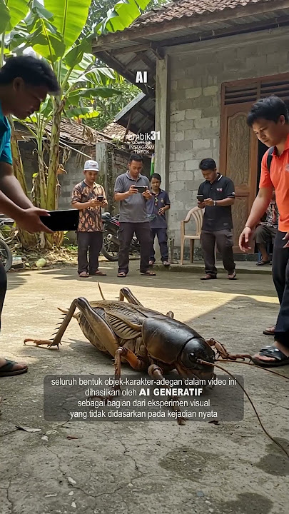Belalang versi AI #mahlukaneh #ytshorts #ai #serangga
