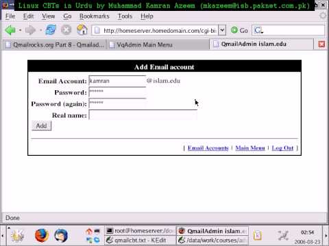 [2006]-[Urdu CBT] - Linux  System Administration - qmail - 3/7