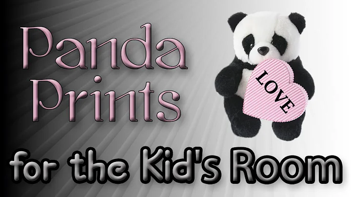 Panda Prints for Kid's Room