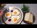Яичница ,  на завтрак - оригинальный способ , приготовления !