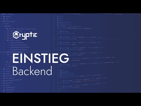 Cryptic - Der Einstieg ins Backend