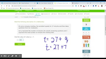 8th Grade IXL Evaluate a linear function LNV