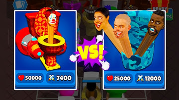 Merge Toilet Battle Master vs Merge Monster Skibidi Toilet
