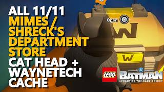All Mimes Shreck's Department Store Cat Head + Waynetech Cache Lego Batman Legacy of the Dark Knight