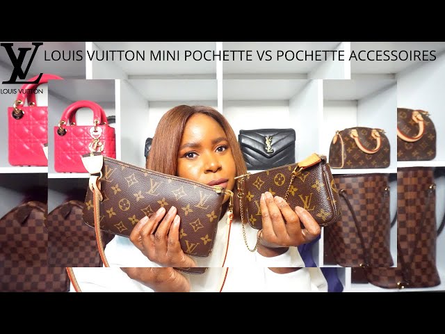 LOUIS VUITTON MINI POCHETTE VS POCHETTE ACCESSOIRES 