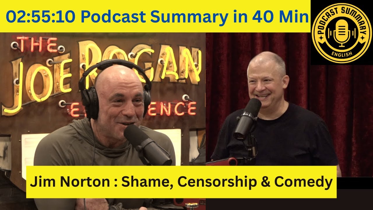 Краткий обзор подкаста JRE: Джим Нортон о стыде, цензуре и комедии @joerogan