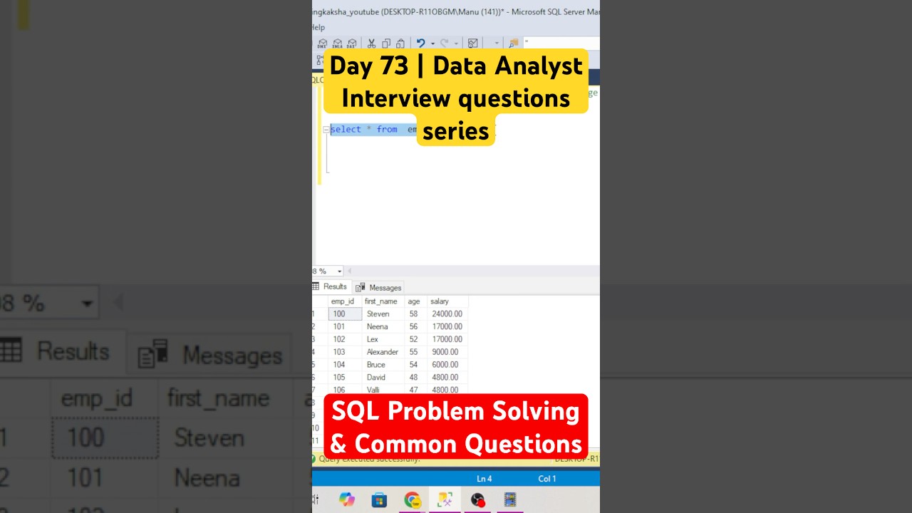 День 73 | Собеседование на аналитика данных: решение задач по SQL и часто задаваемые вопросы 