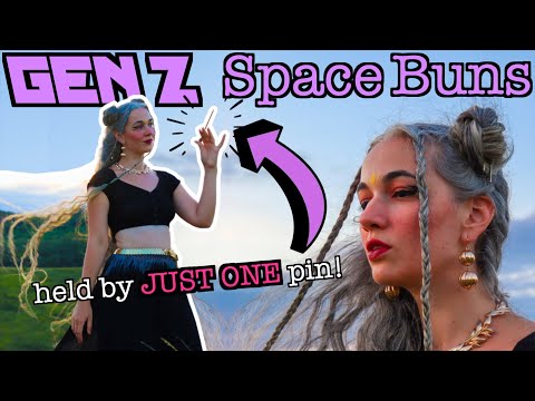 Super Long Hair that gives Gen Z 🧜‍♀️🌌🪐 ft. Space Buns that hit different