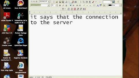 Combat arms help [connection to server has ended] error