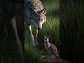 Hunter 🐺 Vs Mother Kangaroo 🦘  Fight for baby #kangaroo   #babyanimal #motherlove #help #rescue
