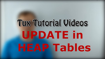 SQL Advanced #10: UPDATE in HEAP Tables
