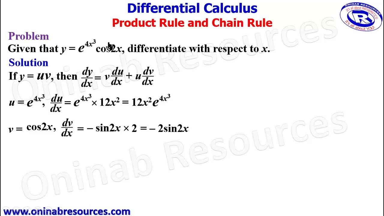Differential Calculus Product Rule and Chain Rule YouTube