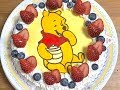 キャラケーキの作り方　クマのプーさん　リクエストケーキ