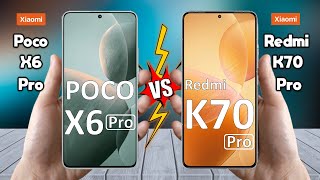 Poco X6 Pro Vs Redmi K70 Pro - Full Comparison 🔥 Techvs