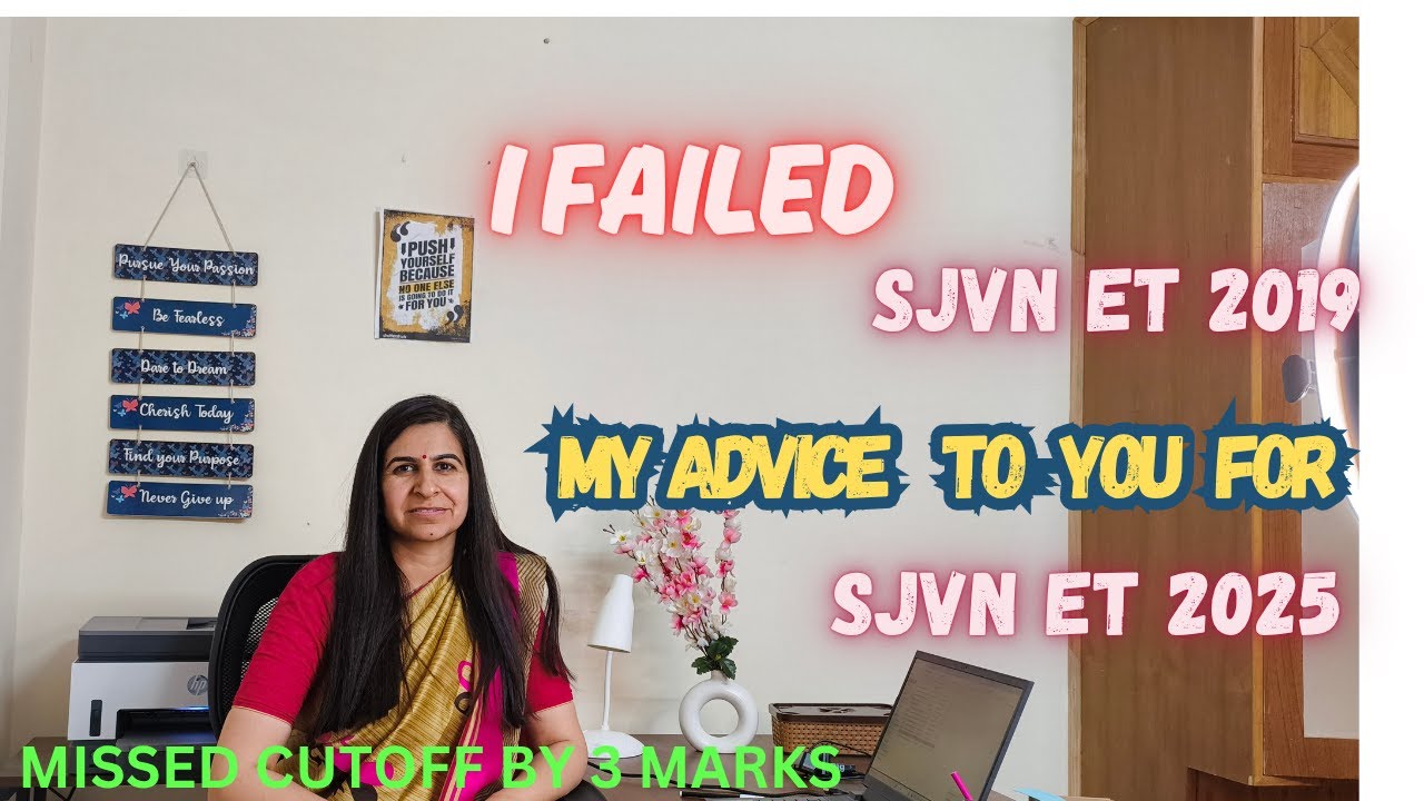 SJVN Exam 2025 What not to do|| failed RRB JE it is your golden chance  
