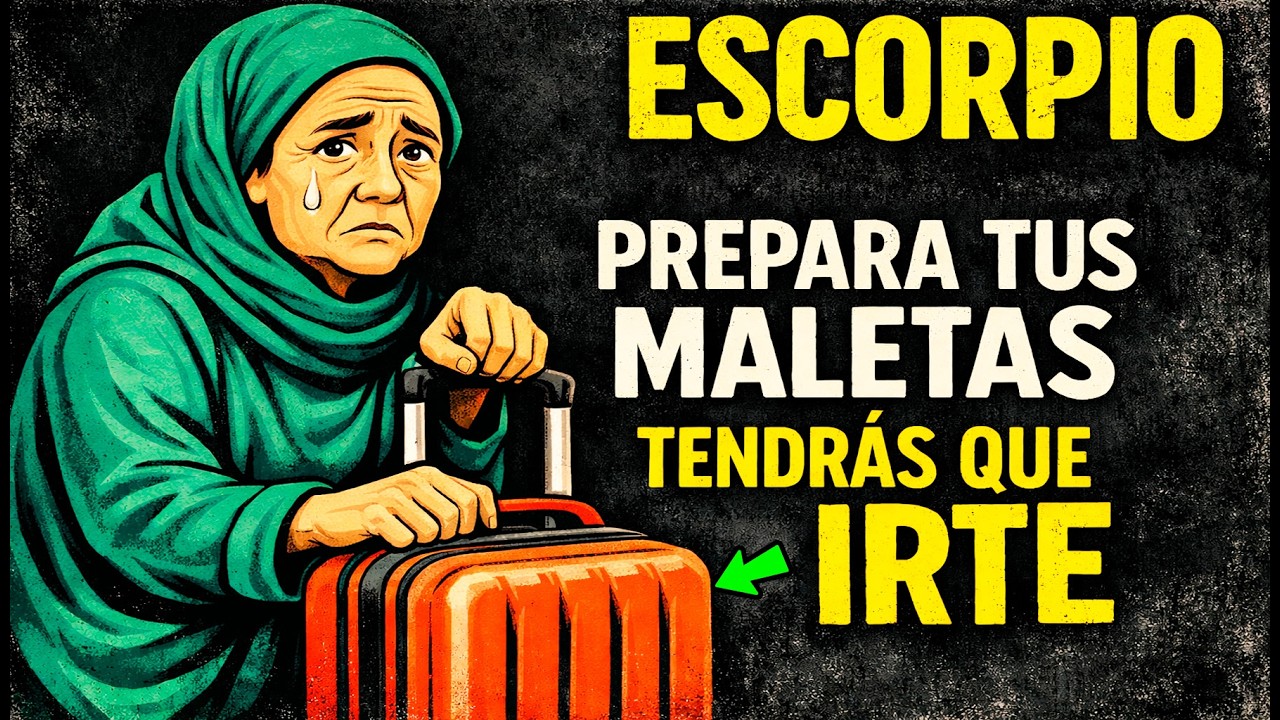 ESCORPIO ♏️ 😢 Es Triste, Pero Tendrás Que Despedirte 🎒 Prepara Tus Maletas ⏳🚶‍♂️ Es Hora De Irte