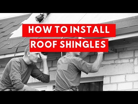 How to install roof shingles.