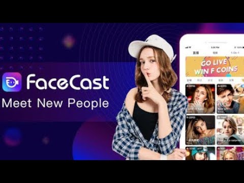 facecast: haz nuevos amigos, chat  & conoce, en vivo