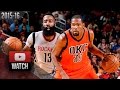 James Harden vs Kevin Durant CRAZY Duel Highlights (2016.04.03) Rockets vs Thunder - MUST Watch!