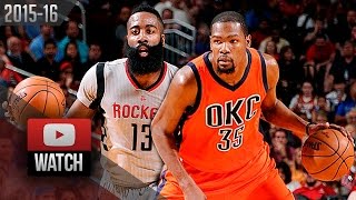 James Harden vs Kevin Durant CRAZY Duel Highlights (2016.04.03) Rockets vs Thunder - MUST Watch!