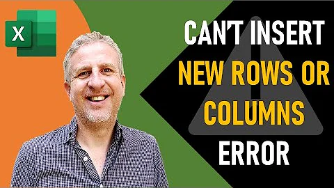 Excel Can't Insert New Cells Because it Would Push Non-Empty Cells Off the End of the Worksheet