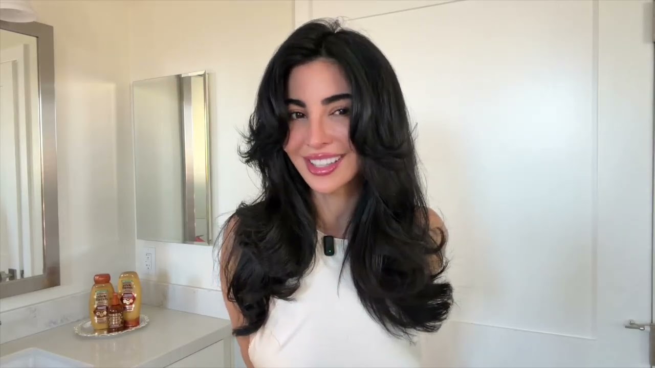How to Get a Salon-Quality Blowout at Home | Garnier Whole Blends Honey Treasures Routine