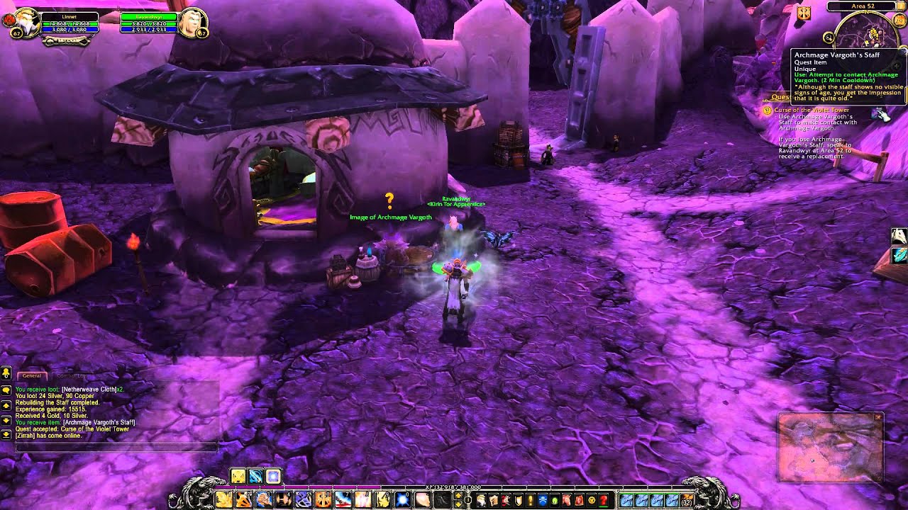 Curse of the Violet Tower Quest Playthrough Netherstorm YouTube