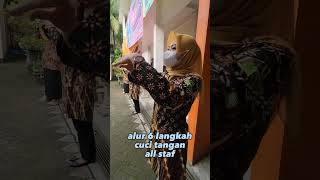 6 alur langkah cuci tangan all staf pkm karangan