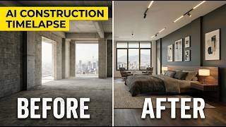 AI Construction Workflow: Luxury Penthouse from Raw Concrete to Bed room | Architect AI Studio