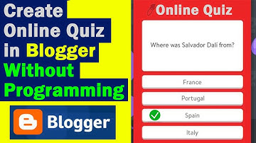 How to Create Online Quiz With Score in Blogger Without Coding