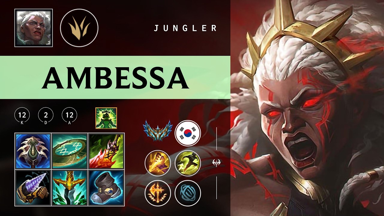 Ambessa Jungle vs Lillia - KR Challenger Patch 26.04