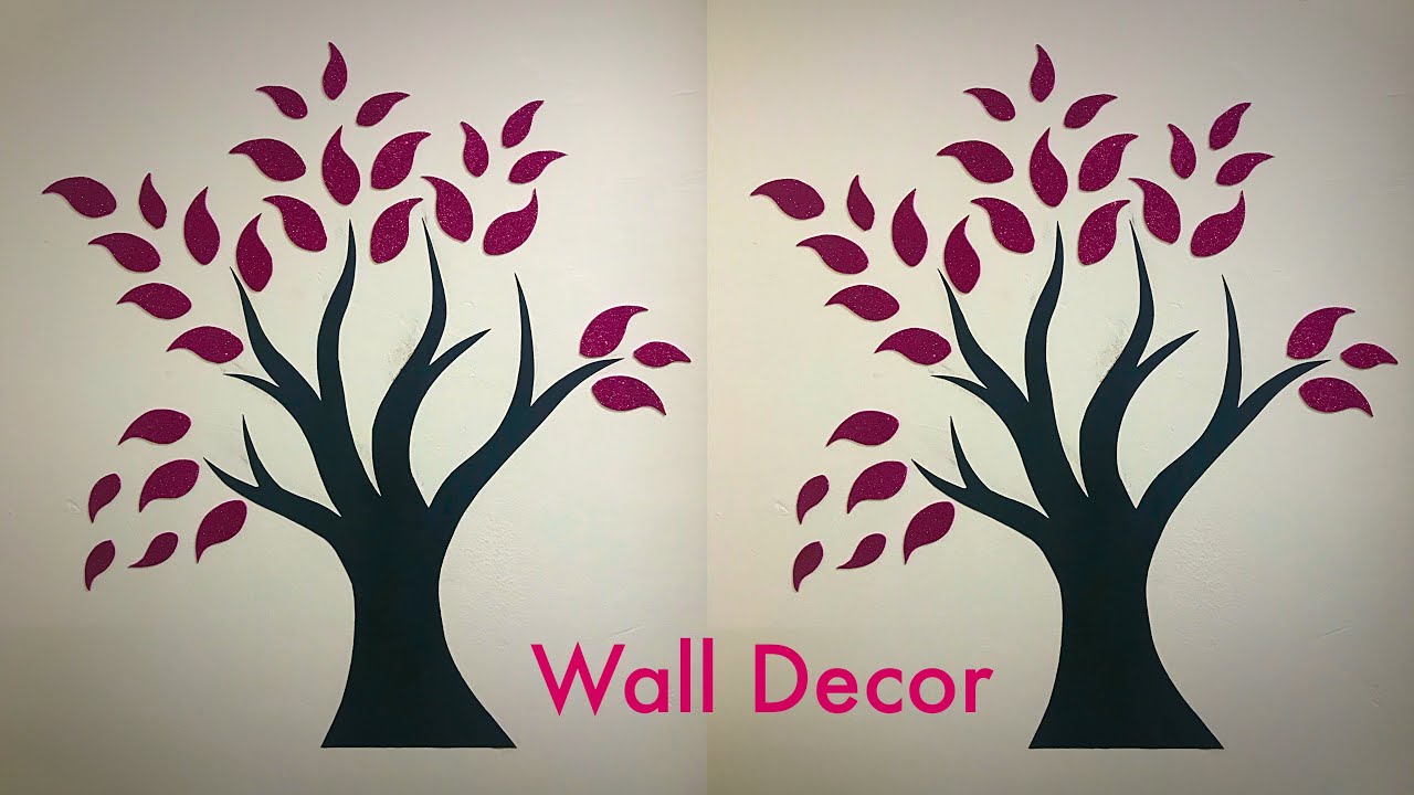Featured image of post Wall Decoration Ideas With Paper Tree / Then you get some festive decorations, colors and glitter and start the project.