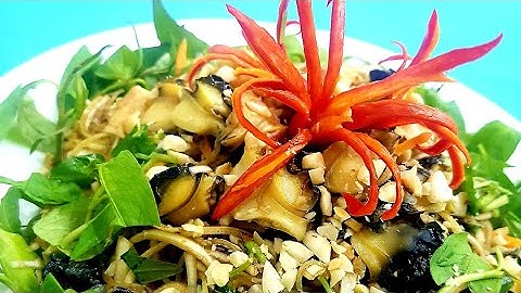 QUAY VỀ TUỔI THƠ VỚI GỎI ỐC BẮP CHUỐI - Banana flower salad #mientay#,#ocbuou#, #salad#