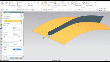 Siemens NX 10 | Class A Surfacing Tool: Law Extension