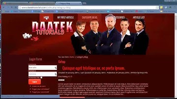 Joomla 3 Tutorials: Article Manager Options, Blog and Featured Layout
