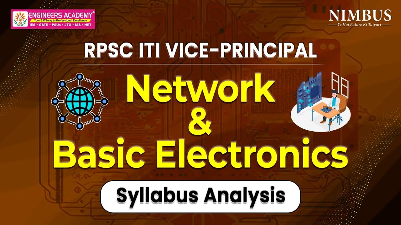 RPSC ITI Vice Principal Vacancy Network Basic Electronics Syllabus rpsc-iti-vice-principal-vacancy-network-basic-electronics-syllabus