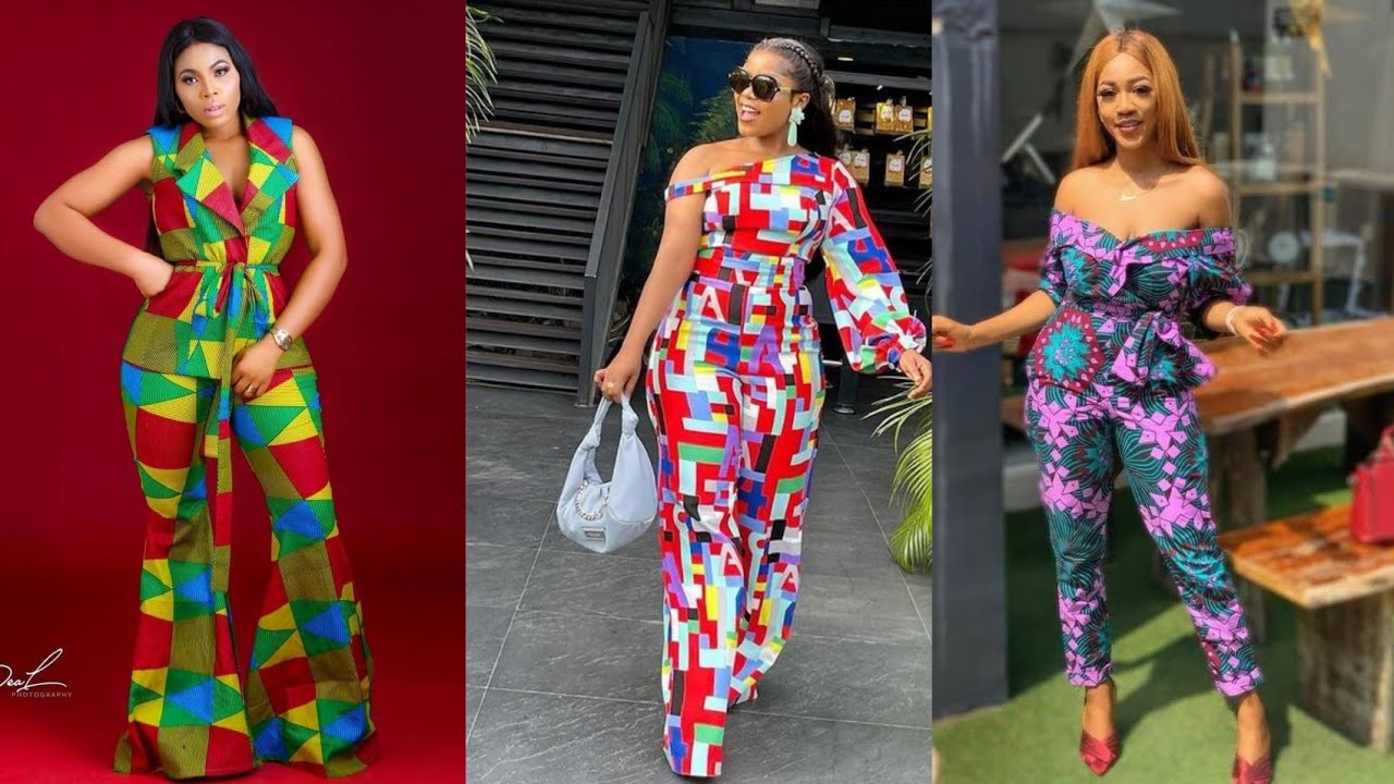 Ankara Jumpsuit Styles 2022|Latest Ankara Jumpsuit Styles
