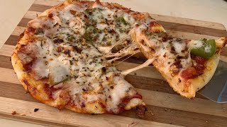 Quick Pizza/Instant Pizza Dough/Easy Pizza Sauce/Oven&Stove Top Method~10 min Pizza Crust