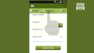 Marshall Multispread Choosing Fertiliser Application Rate Via Mobile