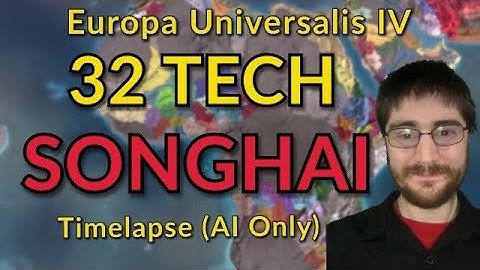 I gave Songhai 32 Tech | African Space Marines | EU4 AI Only