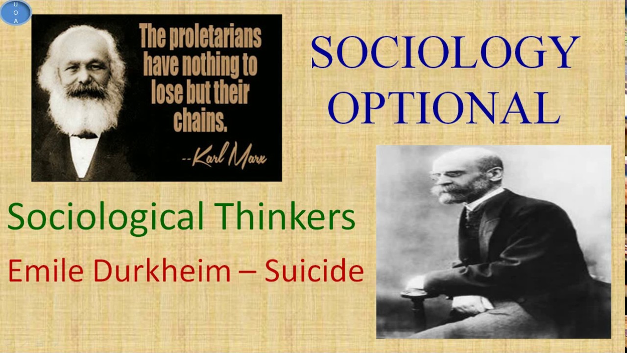 Emile Durkheim Theory of Suicide Sociology Optional UPSC CSE - YouTube