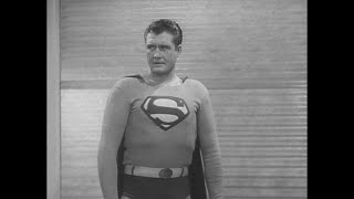 Phyllis Coates and George Reeves in scene from "Treasure of the Incas."