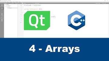 4  - Qt with C++  - Arrays - ( Qt Creator )
