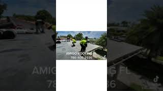 Flat roof hot system installation time lapse