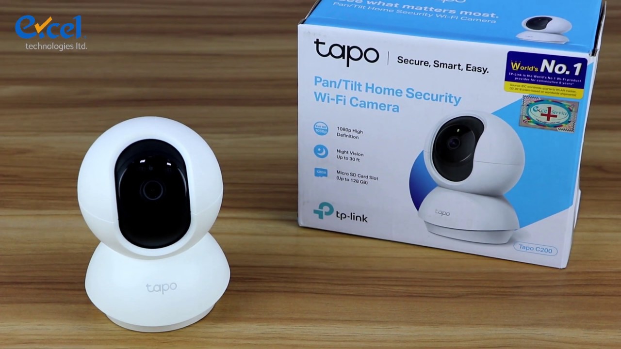 TP-Link - Pan/Tilt Home Security Wi-Fi Camera Tapo C200