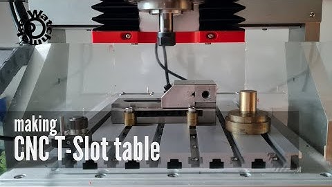 Making T-Slot table for my CNC3020 (drilling on CNC)