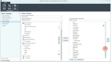 Quant-My-Way - Ribbon Settings - Main Window - Sample Info - Toolbar+Context Menu - Advanced