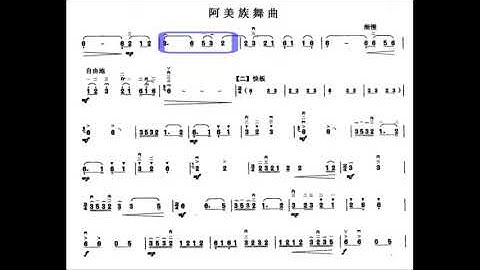 阿美族舞曲 F调伴奏 (加小节指示，供参考）- instrumental in F with measure marks